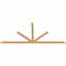 Ekena Millwork Saratoga Timber Gable Bracket, Western Red Cedar, 108"W x 49"H x 1 1/2"D x 3 1/2"F, 11/12 Pitch GBW108X49X0204SAR00SWR - alternate 4